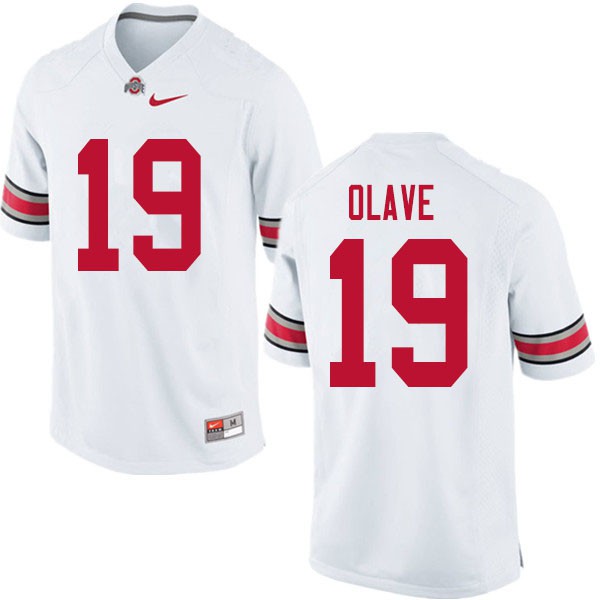 Ohio State Buckeyes #19 Chris Olave Men Official Jersey White OSU25984